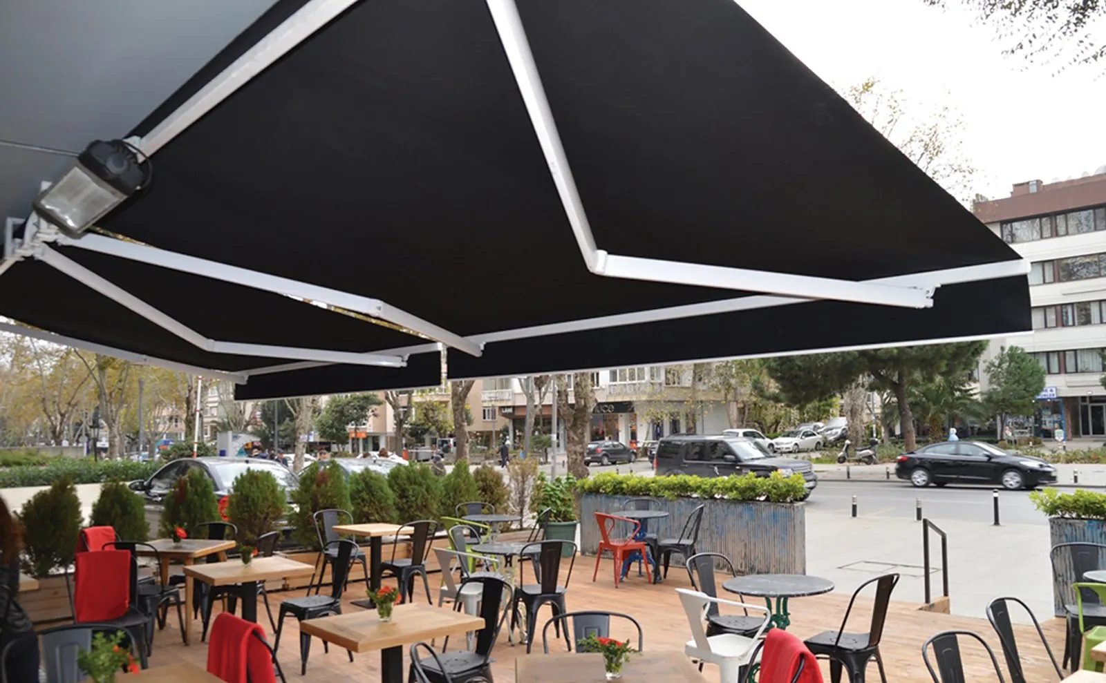 Kurtköy mafsallı tente uygulaması – Salimoğulları Tente