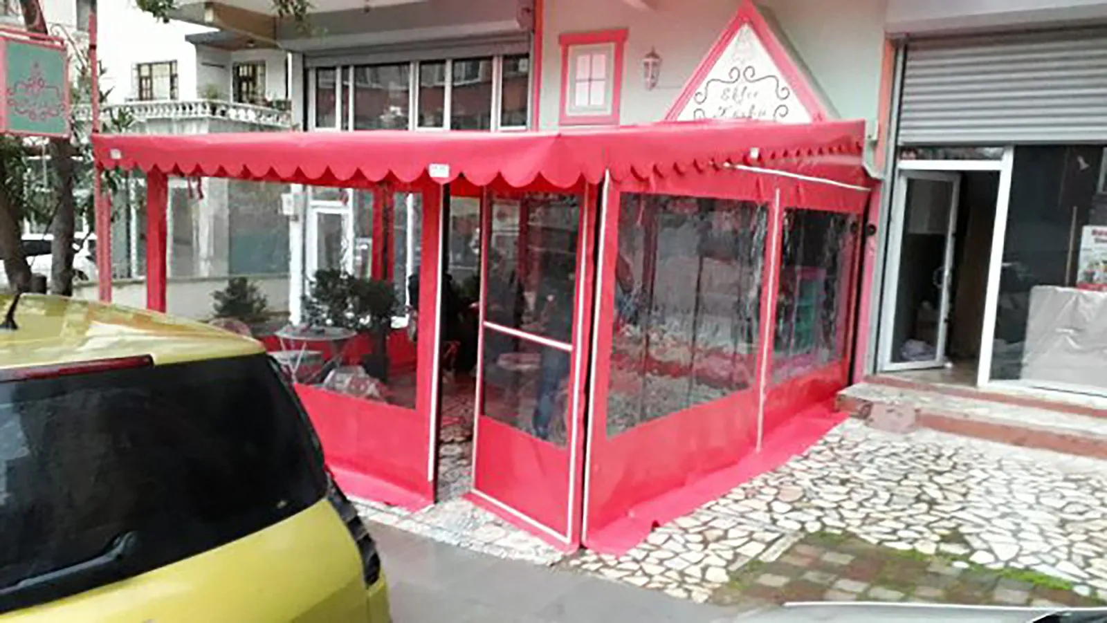 Kurtköy şeffaf branda uygulaması – Salimoğulları Tente