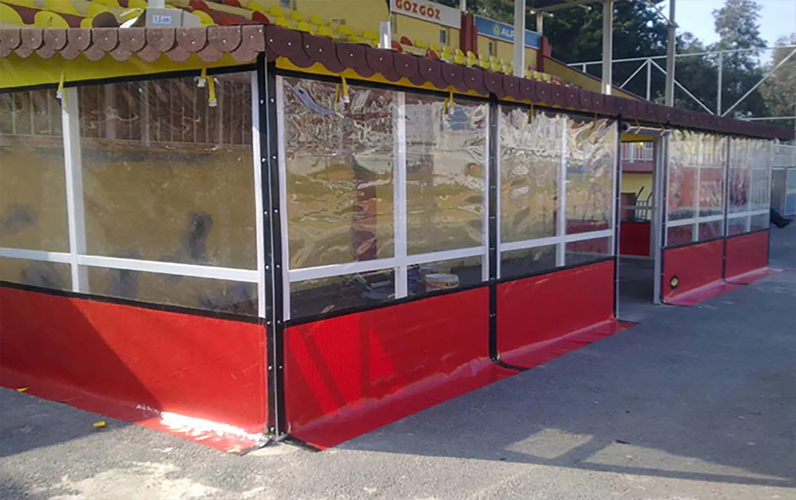 Paşaköy şeffaf branda uygulaması – Salimoğulları Tente