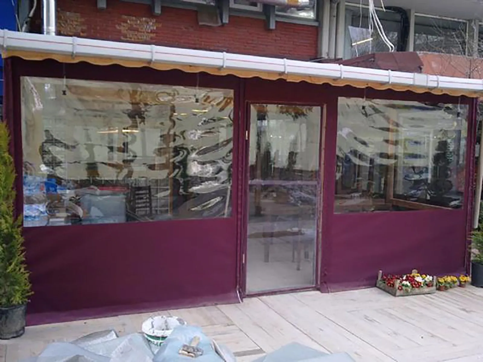 Tepeören şeffaf branda uygulaması – Salimoğulları Tente